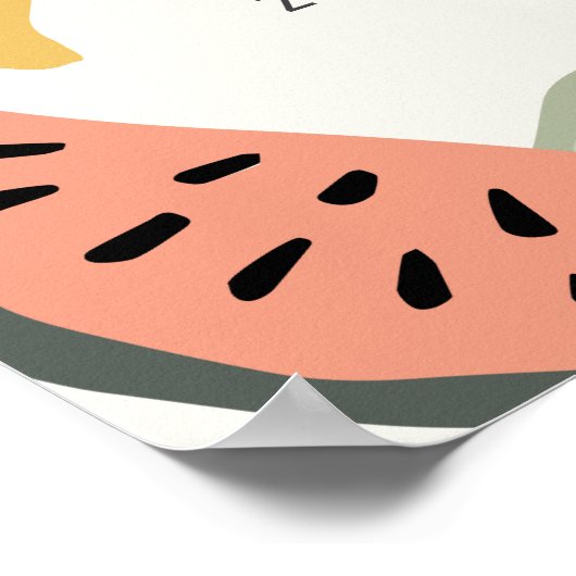 Tutti Frutti Kleurrijke Fruit 2e Verjaardag Welkom Poster (Hoek)