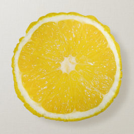 Tutti Frutti Lemon Rond Kussen