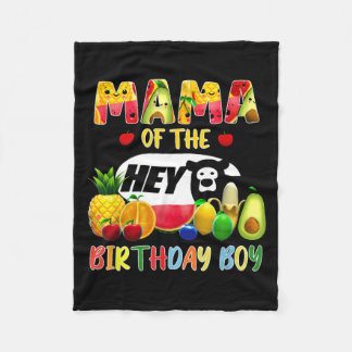 Tutti Frutti mama van de jarige jongen fruitfeest Fleece Deken