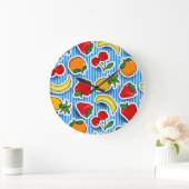 Tutti frutti, muurklok grote klok (Huis)