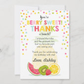 Tutti Frutti Party Fruit Verjaardag Dank u kaart (Voorkant)