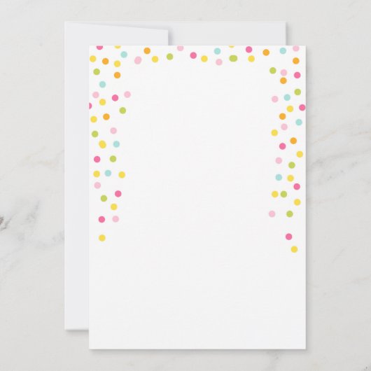 Tutti Frutti Party Fruit Verjaardag Dank u kaart (Achterkant)