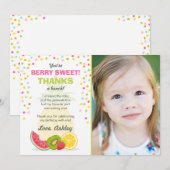 Tutti Frutti Party Fruit Verjaardag Dank u kaart (Voorkant / Achterkant)