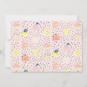 Tutti Frutti Pastel Fruit 2e foto Verjaardag Kaart (Achterkant)