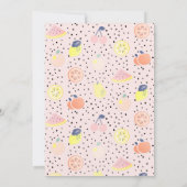 Tutti Frutti Pastel Fruit 2e verjaardag Kaart (Achterkant)