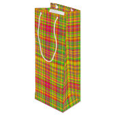 Tutti Frutti PLAID 4-WINE GIFT BAG Wijn Cadeautas (Achterkant Gekanteld)