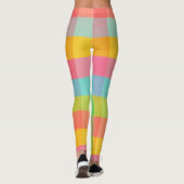 Tutti Frutti Plaid – Helder geruit patroon been Leggings (Achterkant)