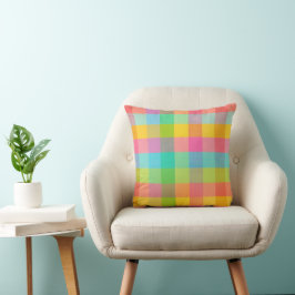 Tutti Frutti Plaid – helder geruit Sierkussen