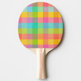 Tutti Frutti Plaid – kleurrijke geblokte pingpong Tafeltennisbatje