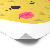 Tutti Frutti Rainbow Birthday Party Welcome Banner Poster (Hoek)