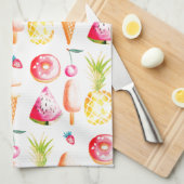 Tutti Frutti Summer Sweets and Trees Theedoek (Quarter Fold)