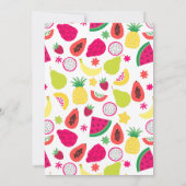 Tutti Frutti Tropisch Fruit Meisjes Verjaardag Kaart (Achterkant)