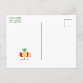 Tutti Frutti Tropisch fruit Verjaardagsfeest Uitnodiging Briefkaart (Achterkant)