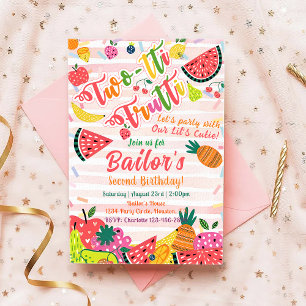 Tutti Frutti Uitnodiging voor een fruitfeestje