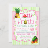 Tutti Frutti verjaardagsfeest uitnodiging (Voorkant)