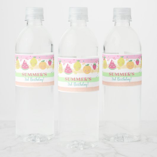 Tutti Frutti Waterfles Etiketten Zomer (Flessen)