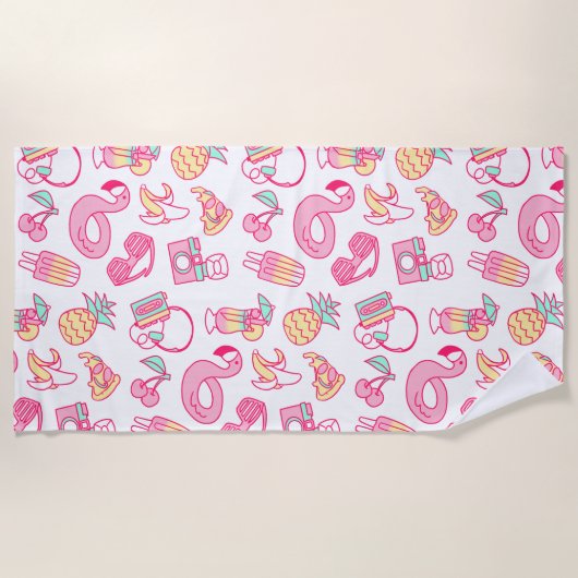 Tutti Tropifrutti – Beach Towel Strandlaken (Voorkant)