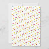 Tutti "Two-tti" Frutti Fun Kids Birthday Party Kaart (Achterkant)