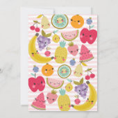 Tuttifrutti 2e verjaardag uitnodiging (Achterkant)