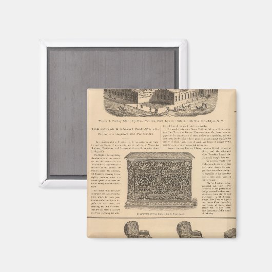 Tuttle and Bailey Manufacturing Company Magneet (Voorkant / Achterkant)