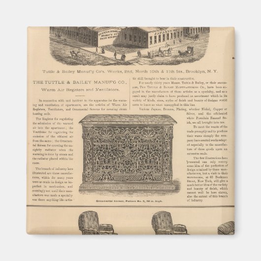 Tuttle and Bailey Manufacturing Company Magneet (Voorkant)