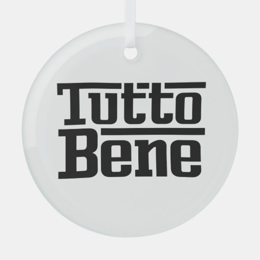 Tutto Bene Glas Ornament (Voorkant)
