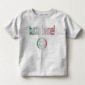 Tutto Bene. Italiaanse vlag Kinder Shirts (Voorkant)
