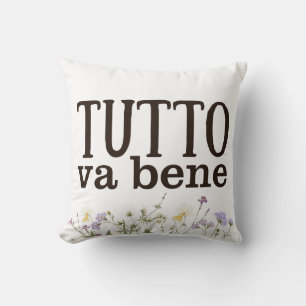 Tutto Van Bene (con fiori) Kussen