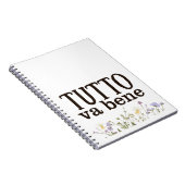 Tutto Van Bene (con fiori) Notitieboek (Rechterzijde)