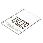 Tutto Van Bene (con fiori) Notitieboek (Linkerzijde)