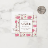 Tutu-advies voor mammie mini-douche invoegen notitiekaartje (Voorkant / Achterkant in situ)