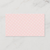 Tutu Baby shower Luier Raffle Ticket - Roze Goud Informatiekaartje (Achterkant)