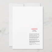 Tutu Ballerina Baby shower - bewerkbare naam, 5x7  Kaart (Achterkant)