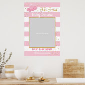 Tutu Ballerina Baby Shower Fotoprop Frame Poster (Keuken)