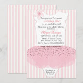 Tutu Ballerina Baby shower Uitnodiging (Voorkant / Achterkant)