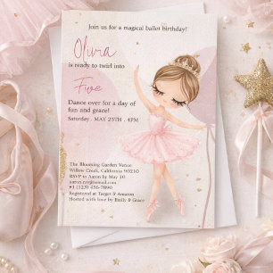 Tutu Ballerina Ballet Danseres Meisje Verjaardag Kaart