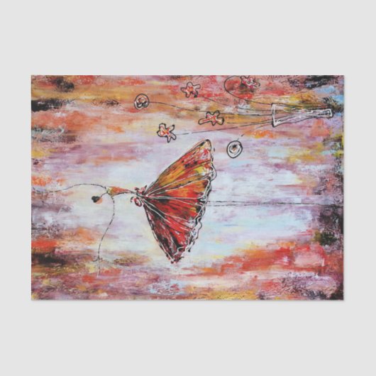 Tutu Ballerina Decoupage Tissuepapier (Voorkant)