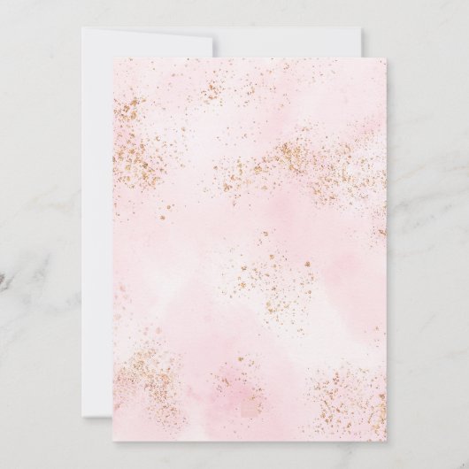 Tutu Ballerina Jurk Glitter Verjaardag Kaart (Achterkant)