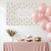 Tutu Ballerina Konijnenkonijn Baby shower Spandoek