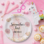 Tutu Ballerina thema Eerste Verjaardag Papier Bord (Feest)