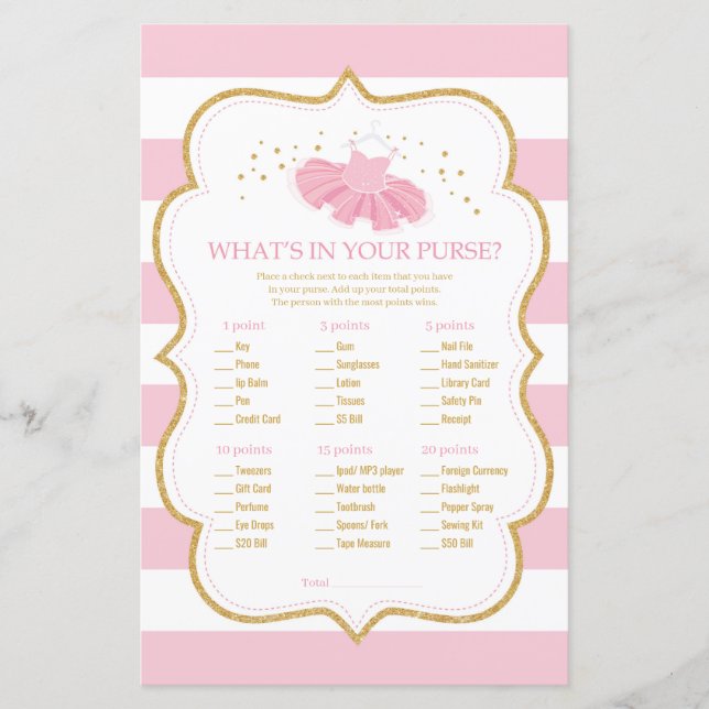 Tutu ballerina wat er in uw paarse baby spel zit (Voorkant)