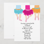 TuTu Ballet Girls Kaart (Voorkant / Achterkant)