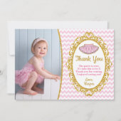 Tutu Birthday - Bedankt voor je creditcard | Roze  Kaart (Voorkant)