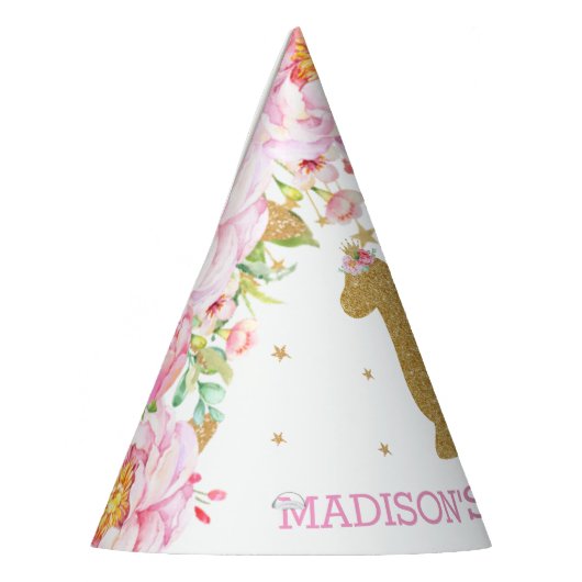 Tutu Brachiosaur Dinosaurus Roze Bloemen Verjaarda Feesthoedjes (Links)