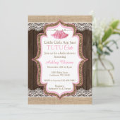 Tutu Cute Baby shower Invitation Kaart (Staand voorkant)
