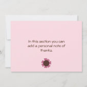 Tutu Cute/Ballerina Animals Bedankkaart (Achterkant)