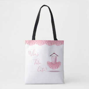 Tutu Cute Ballerina Pink Girly Tote Bag