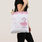 Tutu Cute Ballerina Pink Girly Tote Bag (Dichtbij)