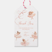Tutu Cute Ballerina Verjaardag  Cadeaulabel (Voorkant)