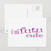 Tutu Cute (Ballet) Briefkaart (Voorkant / Achterkant)